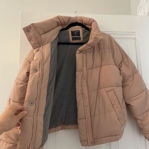Puffer jacket - blush pink